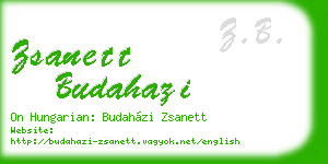 zsanett budahazi business card